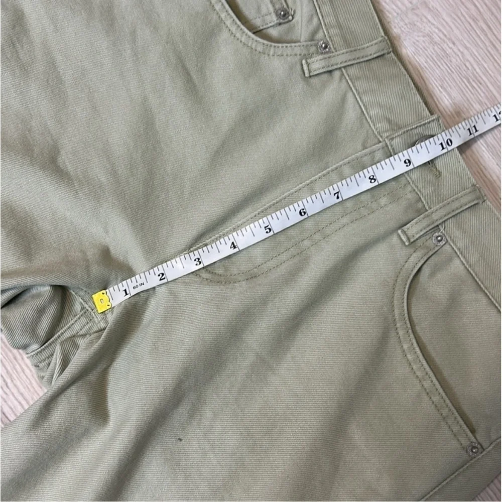 Club Monaco Women’s‎ Jeans 26 Sage Green Relaxed Slim Crop High Rise Straight